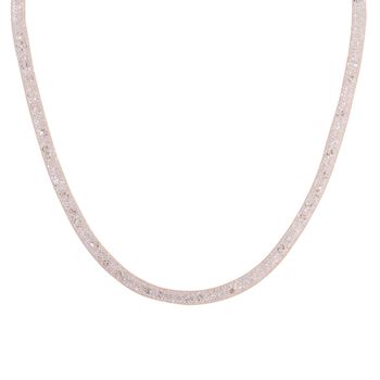 Wei&szlig;er Kristall Schmuckset Reines Messing