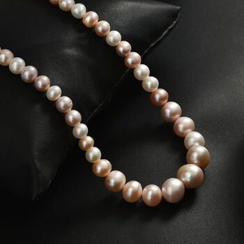 AA mehrfarbige S&uuml;&szlig;wasser Perle Halskette, 45 cm