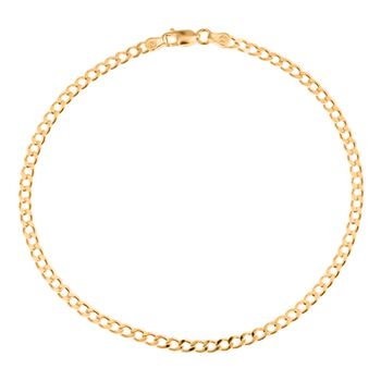 Cuban-Fu&szlig;kettchen in 585 Gold, 25,5cm - 1,10 Gramm