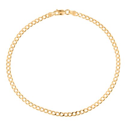 585 Gold Anklet ca. 25.5 cm ca. 1,10g