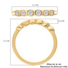 Diamant-Ring, 925 Silber Gelbgold Vermeil  ca. 0,25 ct image number 5