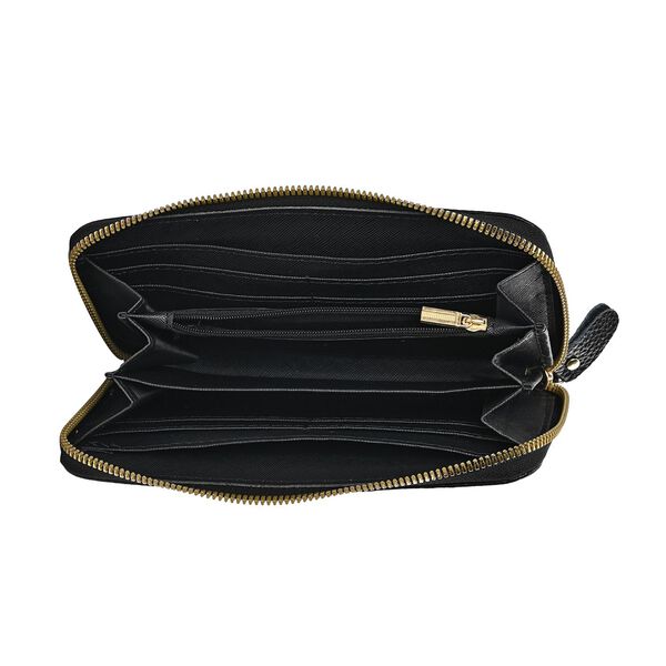 Echtleder Brieftasche, schwarz image number 8