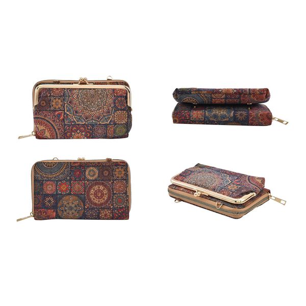 Crossbody Tasche aus Naturkork mit RFID-Schutz, Orient image number 3