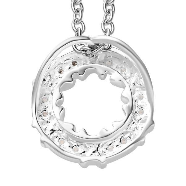 XOXO wei&szlig;er kubischer Zirkonia-Anh&auml;nger mit 50cm Kette - 0,24 ct. image number 6