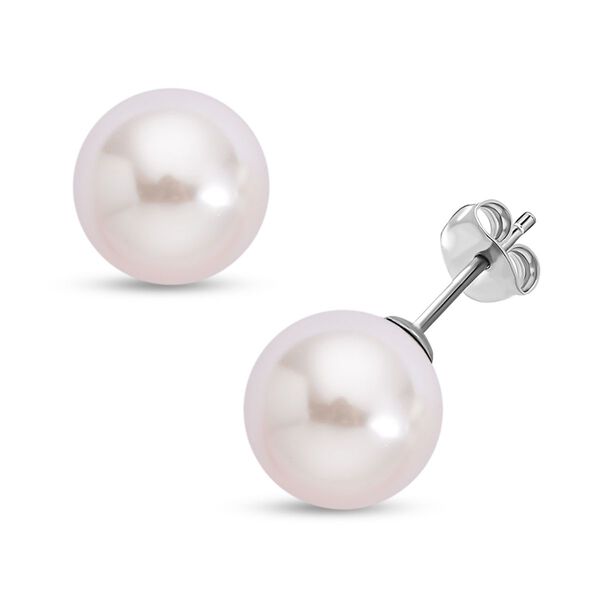 2er Set - Wei&szlig;e Muschelkernperlen-Anh&auml;nger und Ohrringe, 925 Silber rhodiniert und Edelstahl 19.00 ct image number 5