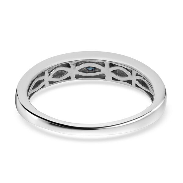 Blauer Diamant-Trilogie-Ring - 0,50 ct. image number 5