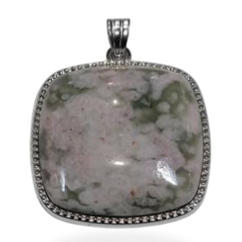 Fancy Grüner Jaspis Anhänger ca. 85,00 ct. image number 0