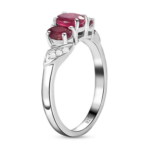 Afrikanischer Rubin und Zirkon-Ring image number 5