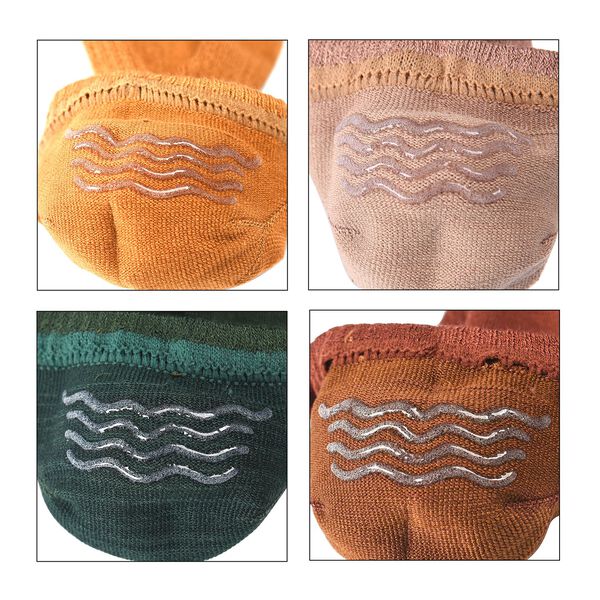 4er Set - Bambussocken mit Silikonferse, 26-30 cm, 41-47, mehrfarbig image number 8