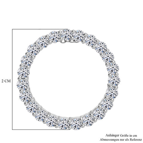 LUXURIANT DIAMOND -  Lab Grown Diamant SI-GH SGL zertifiziert Anhänger 925 Silber rhodiniert ca. 1.00 ct image number 5
