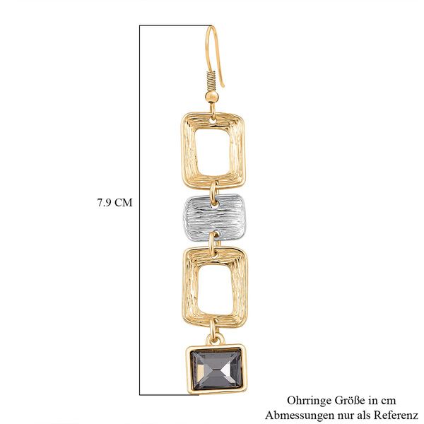 Geometrische Kristall-Ohringe in Gold- und Silberton image number 5