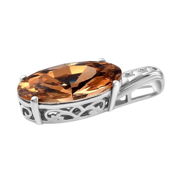 J Francis gefertigt mit SWAROVSKI- Heller Topas Swarovski-Kristall-Anhänger image number 4