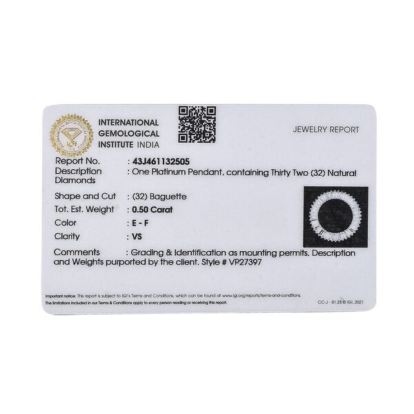 VS Diamant Lebenskreis Anhänger in 950 Platin - 0,35 ct. image number 7