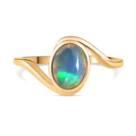Natürlicher, äthiopischer Opal-Ring - 0,85 ct. Natürlicher, äthiopischer Opal-Ring - 0,85 ct.