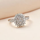 Diamant-Ring, 925 Silber platiniert  ca. 0,50 ct image number 1