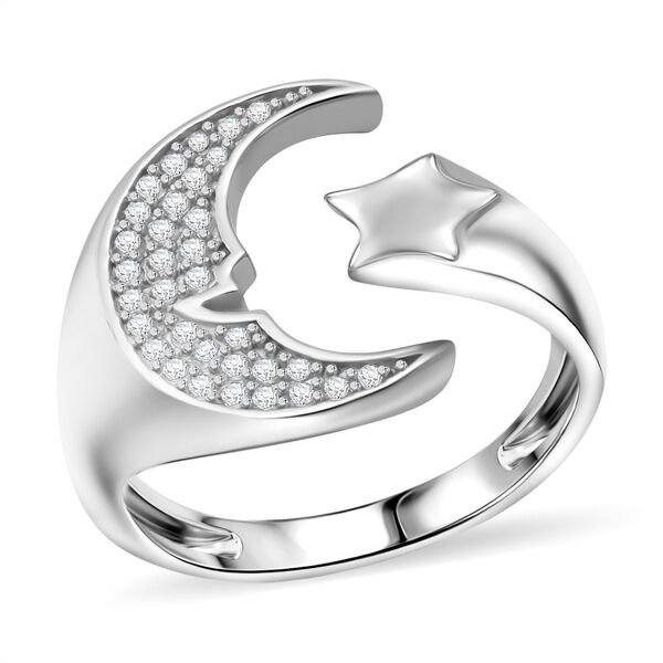 LUSTRO STELLA - Wei&szlig;er Zirkonia Ring 925 Silber rhodiniert (Gr&ouml;&szlig;e 19.00) image number 3