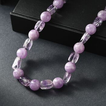 AA Rosa Amethyst 50cm Halskette - 300 ct.