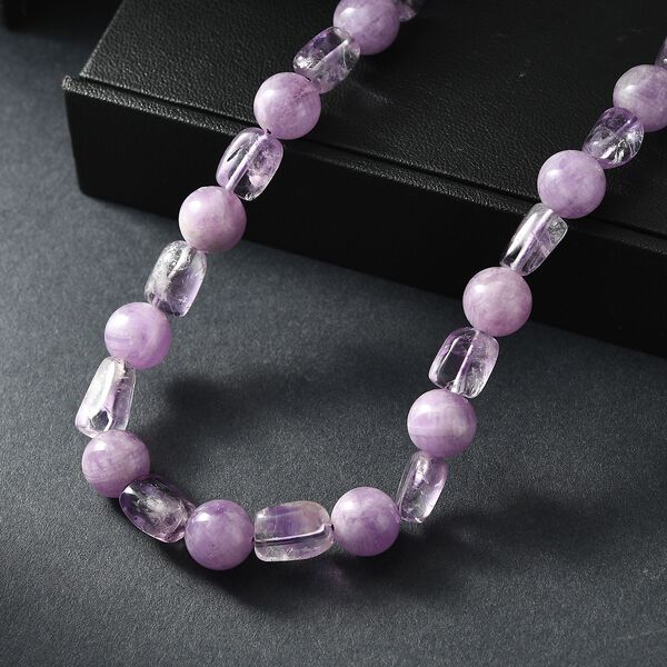 AA Rosa Amethyst 50cm Halskette - 300 ct. image number 2
