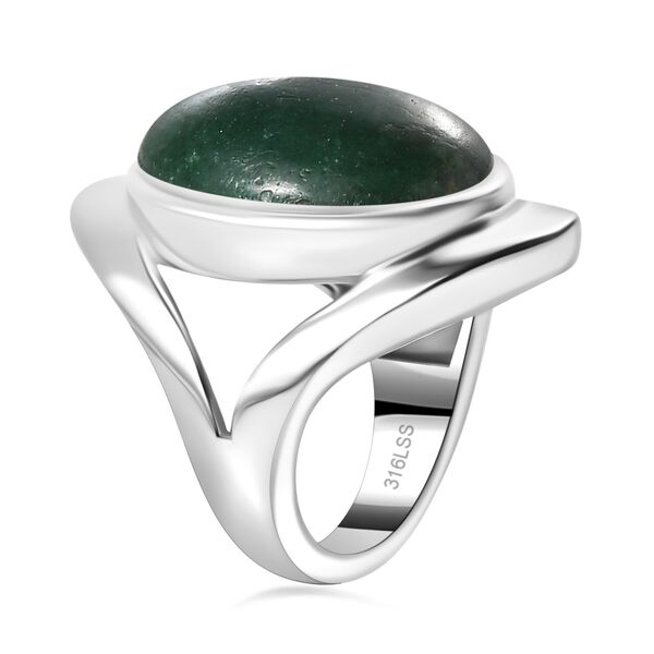 Gr&uuml;ner Aventurin-Ring - 33,63 ct. image number 5