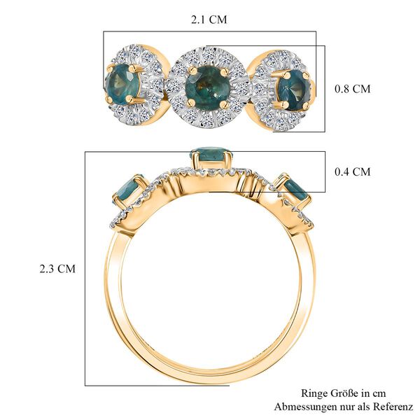 AAA Alexandrit, Lab Grown Diamant Ring 585 Gold (Gr&ouml;&szlig;e 17.00) ca. 1,20 ct image number 7