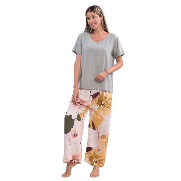 LA MAREY - Pyjama-Set, L/XL, hellgrau image number 0