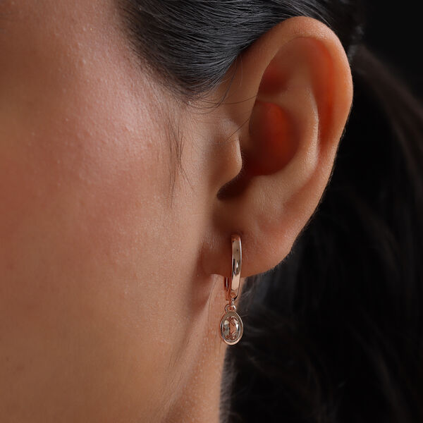 Marropino Morganit-Ohrh&auml;nger, 925 Silber ros&eacute;vergoldet ca. 1,00 ct&nbsp; image number 3