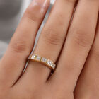 Diamant Ring 925 Silber vergoldet  ca. 0,15 ct image number 2