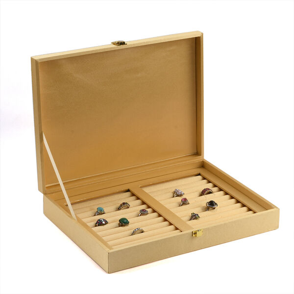 Schmuckbox bestickt mit Perlen und Pailletten, Pistaziengrün image number 9