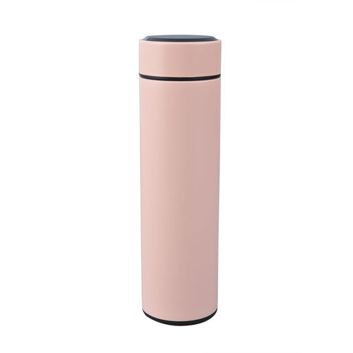 Thermobecher mit digitaler Temperaturanzeige aus Edelstahl, 500ml Rosa image number 0