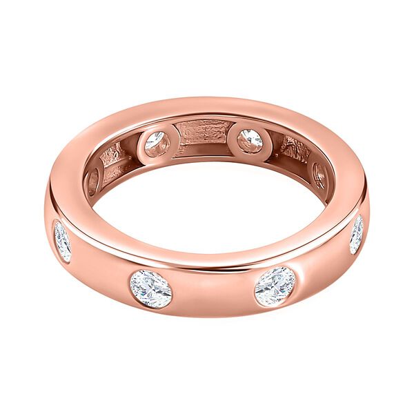 Forever in Love Moissanit Bandring in rosévergoldetem Silber- 0,85 ct. image number 6