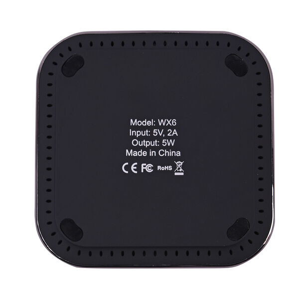 WESDAR superschlankes kabelloses Schnellladeger&auml;t, Gr&ouml;&szlig;e 10x10x1 cm, Schwarz image number 2