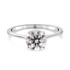 Moissanit Solitär-Ring, 375 Weißgold (Größe 17.00) ca. 1,02 ct