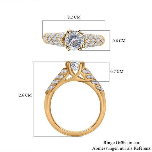 Moissanit Ring - 1,22 ct. image number 7