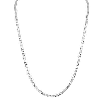 Italienische Bismarck Halskette, ca. 45 cm, 925 Silber