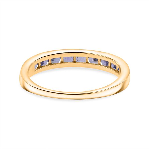 AA Tansanit Ring 925 Silber vergoldet (Gr&ouml;&szlig;e 20.00) ca. 0.98 ct image number 5