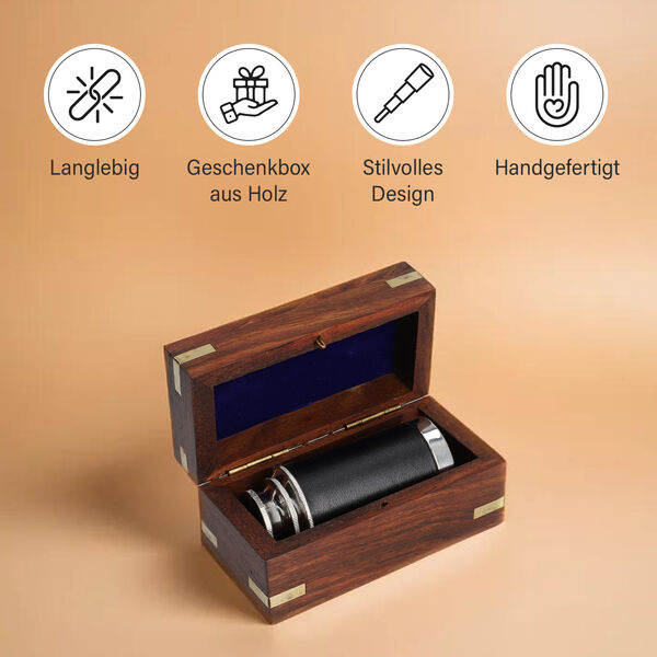 Teleskop mit Geschenkbox, Silber image number 7