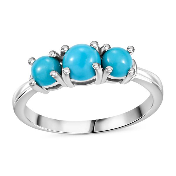 Amerikanischer natürlicher Sleeping Beauty Türkis Ring - 1,11 ct. image number 4