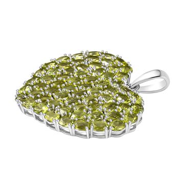 D&rsquo;joy Peridot Anh&auml;nger 925 Silber rhodiniert ca. 12.04 ct