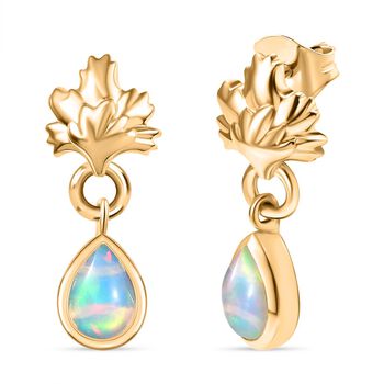 AA Nat&uuml;rliche, &auml;thiopische Welo Opal Ohrringe - 0,80 ct.