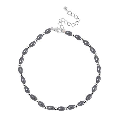 Pfaufarbene Muschelperle Armband ca. 18cm + 5cm Extender, Standard image number 0