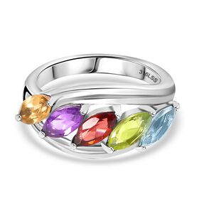 Multi-Edelstein-Ring - 1,98 ct.