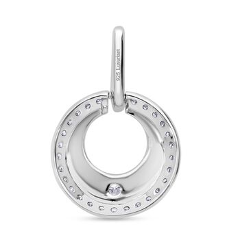 LUXURIANT SI-GH Labor Diamant Anh&auml;nger, 925 Silber platiniert - 0,26 ct.