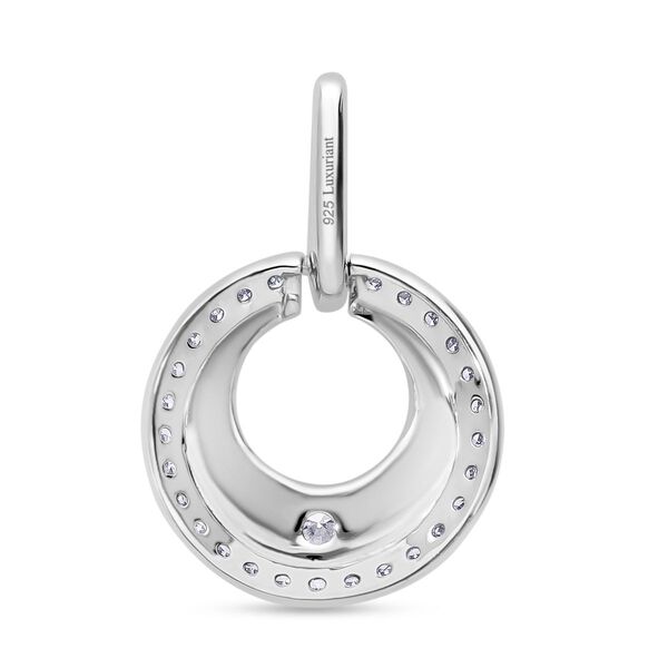 LUXURIANT SI-GH Labor Diamant Anhänger, 925 Silber platiniert - 0,26 ct. image number 3