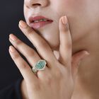 Kagem Sambischer Smaragd Ring, 925 Silber vergoldet (Größe 21.00) ca. 1.98 ct image number 2