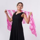 Modal-Seide-Schal, Streifendesign, 175x60 cm, Rosa