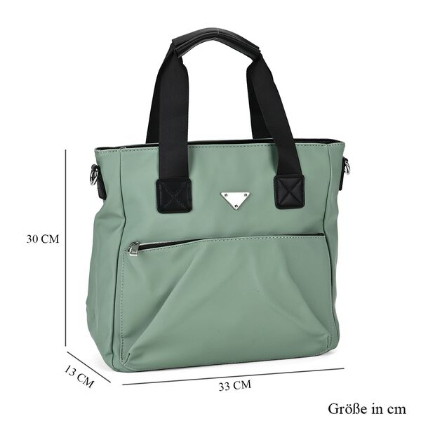 Praktischer Shopper mit verstellbarem Riemen, Grün image number 6