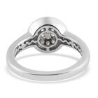88 Facetten Moissanit Ring 925 Silber platiniert  ca. 0,29 ct image number 5
