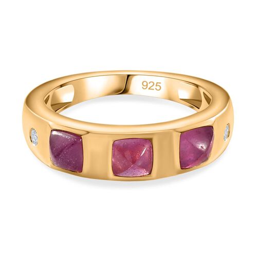 Ilakaka Rosa Saphir und Zirkon Ring - 2,04 ct. image number 0