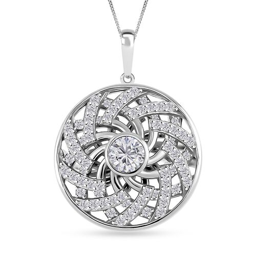 Moissanit Schmuckset 925 Silber platiniert ca. 1.60 ct image number 0