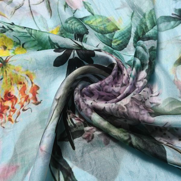 2er Set Luxus 100% Seidenschal und Lapislazuli Chakra-Armband image number 8